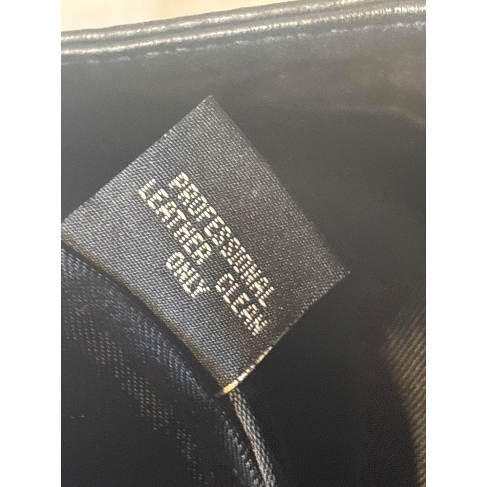 Polo Jeans Co Ralph Lauren Leather Pants Womens 2 Black Excellent Straight Leg - Picture 11 of 13